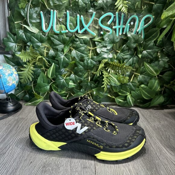 New Balance Minimus Trail Men’s Size 8.5 2E Wide MTM10LY1 Black Yellow - Picture 1 of 10